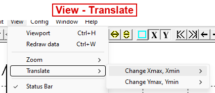 Подменю Translate